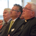 v.l. Rektor Heinrich Schmidinger, Prof. G.M. Hoff, Erzbischof F. Lackner