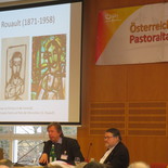 Moderatorin Renate Wieser, Prof. Thomas Schlag, Prof. Richard Hartmann                               